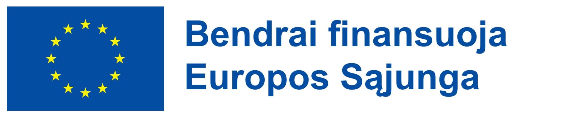 Bendrai finansuoja Europos Sąjunga logotipas